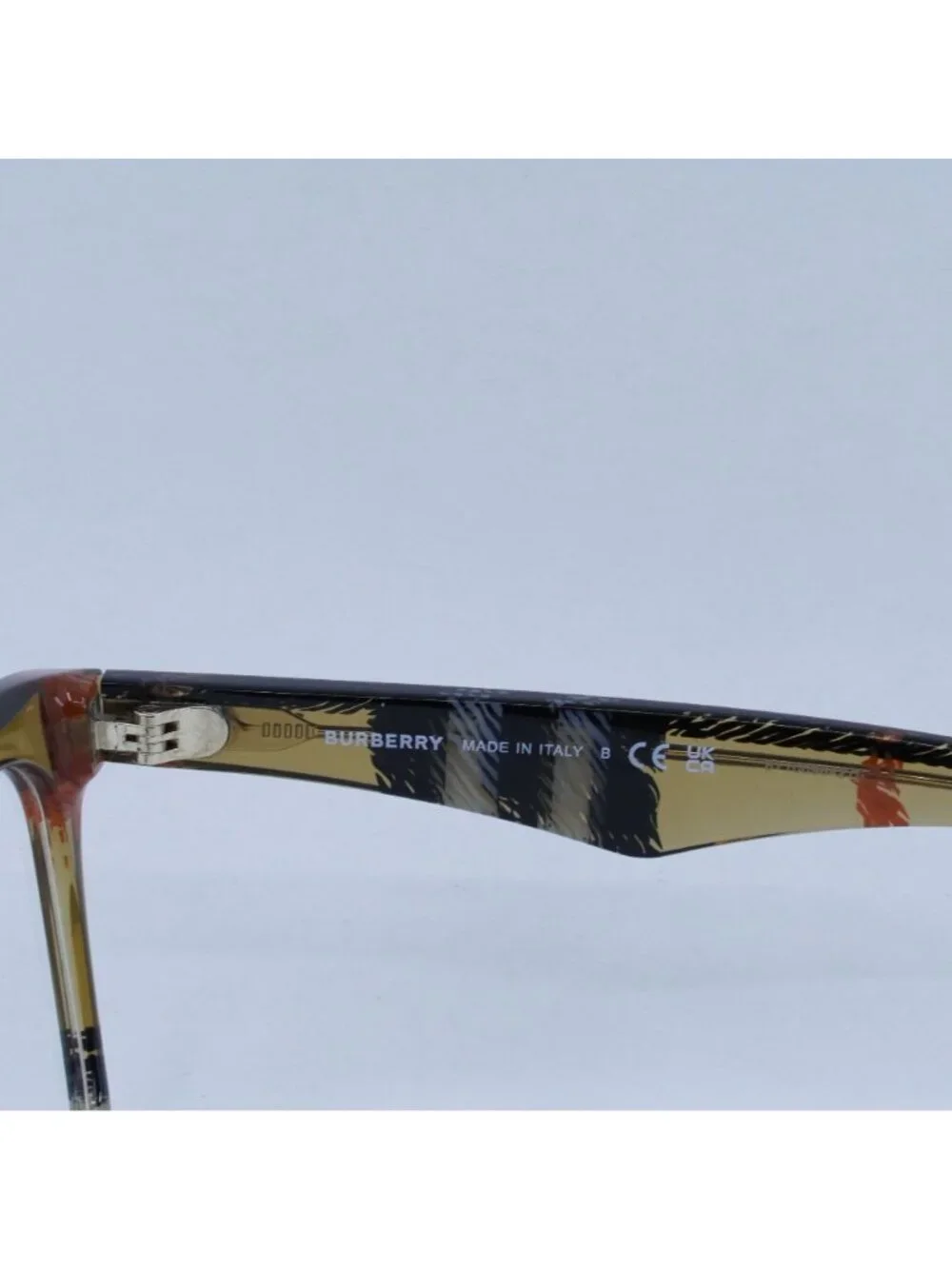 Burberry BE2416 4146 Eyeglasses Check Sand 52mm Cat Eye Frame